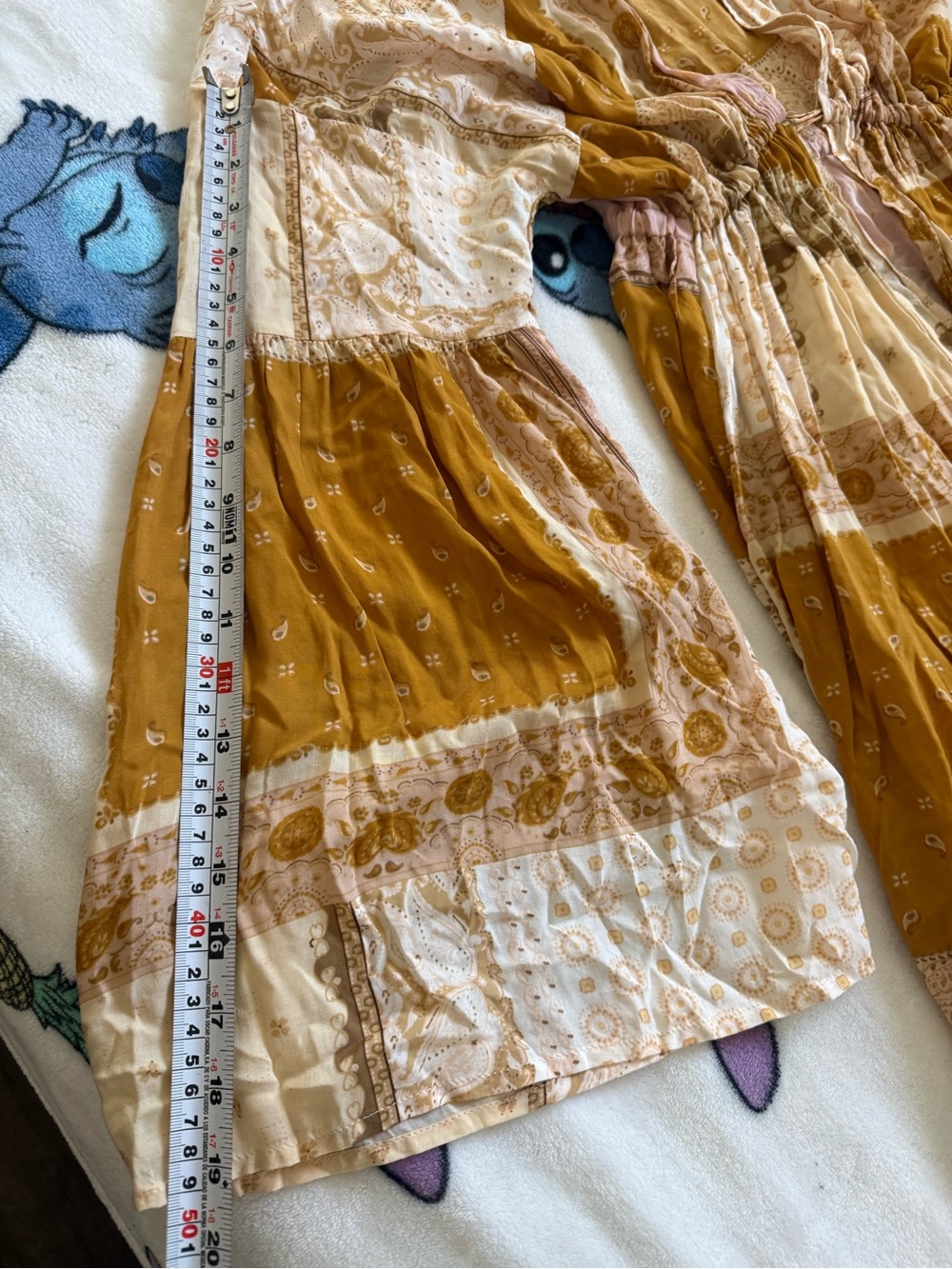 Dress Forum Boho Patchwork Paisley Maxi Kimono Duster Bell Sleeve S NWOT - Picture 9 of 10